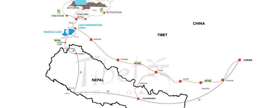 Kailash Yatra Maps